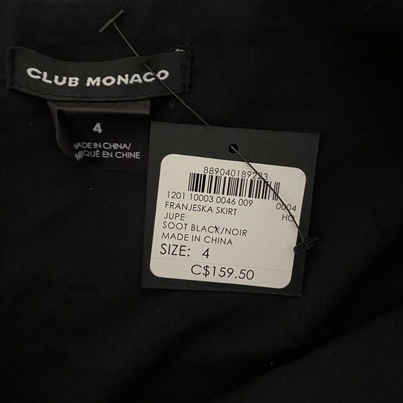 Club Monaco Faux Leather Skirt size 4 - Picture 5 of 7